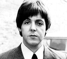 Black-and-white image of McCartney, in 1961.